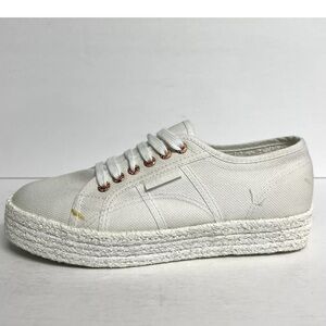 Superga Women’s 2730 Cotrope Sneakers White, Size EUR 39.5, US 8.5 M.